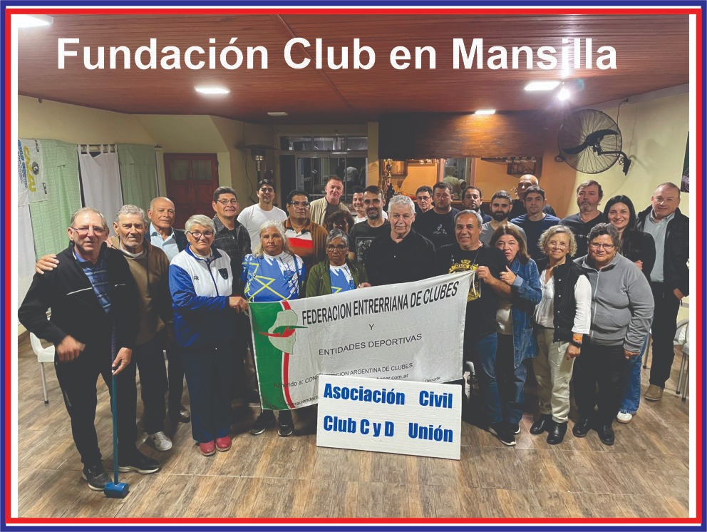  Con apoyo de la Federación, Mansilla ya tiene un nuevo club deportivo y cultural