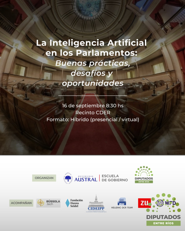  Inteligencia Artificial en los Parlamentos: Entre Ríos se capacita sobre buenas prácticas en el uso de nuevas tecnologías
