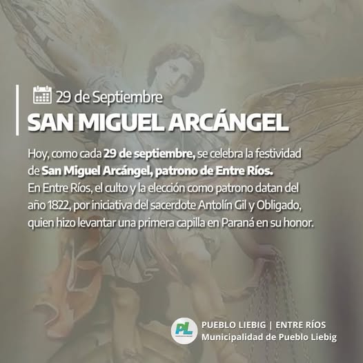  Pueblo Liebig: 29 de Septiembre San Miguel Arcángel