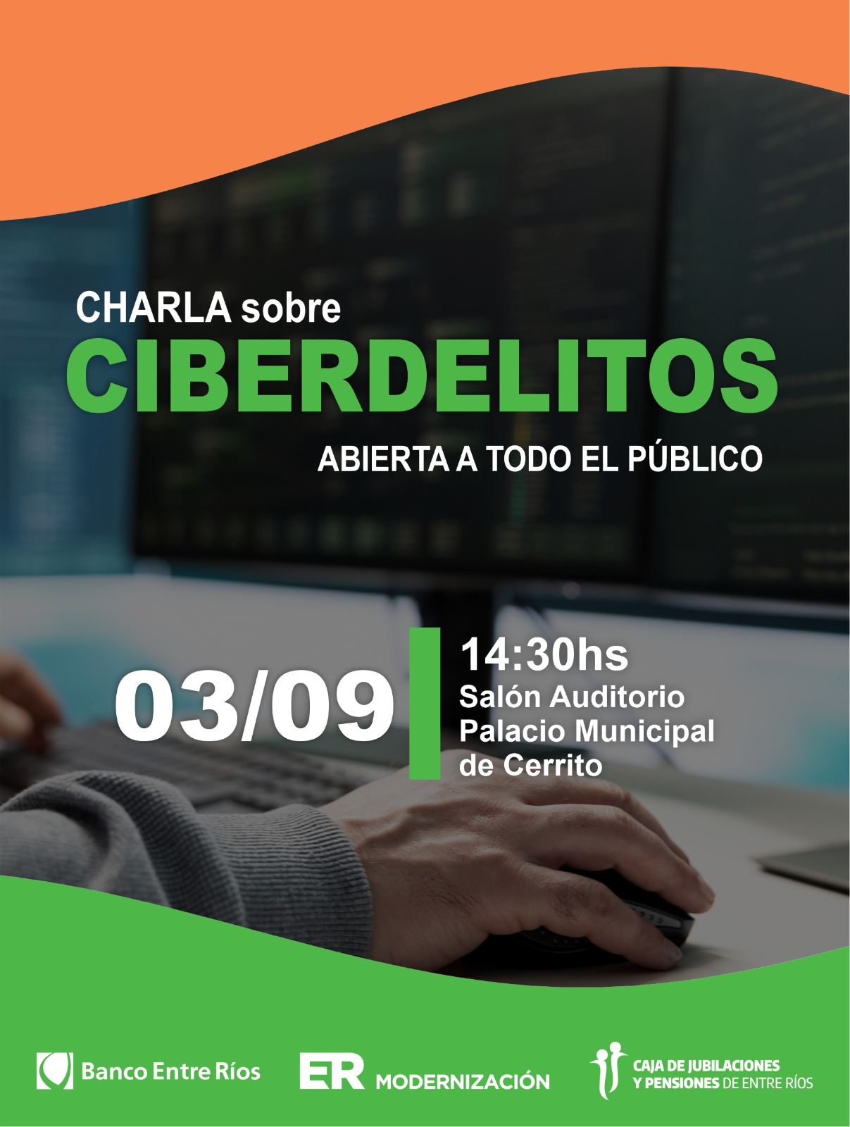  Cerrito: Charla abierta sobre Ciberdelitos para adultos mayores