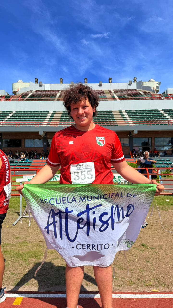  Cerrito: Orgullo de la ciudad Joel Palacios de la Escuela Municipal de Atletisto
