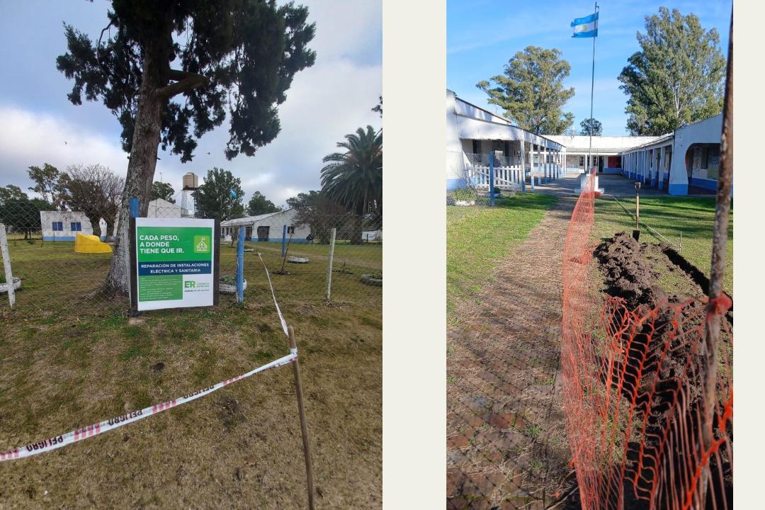  Se realizaron mejoras eléctricas y sanitarias en una escuela rural de Gualeguay