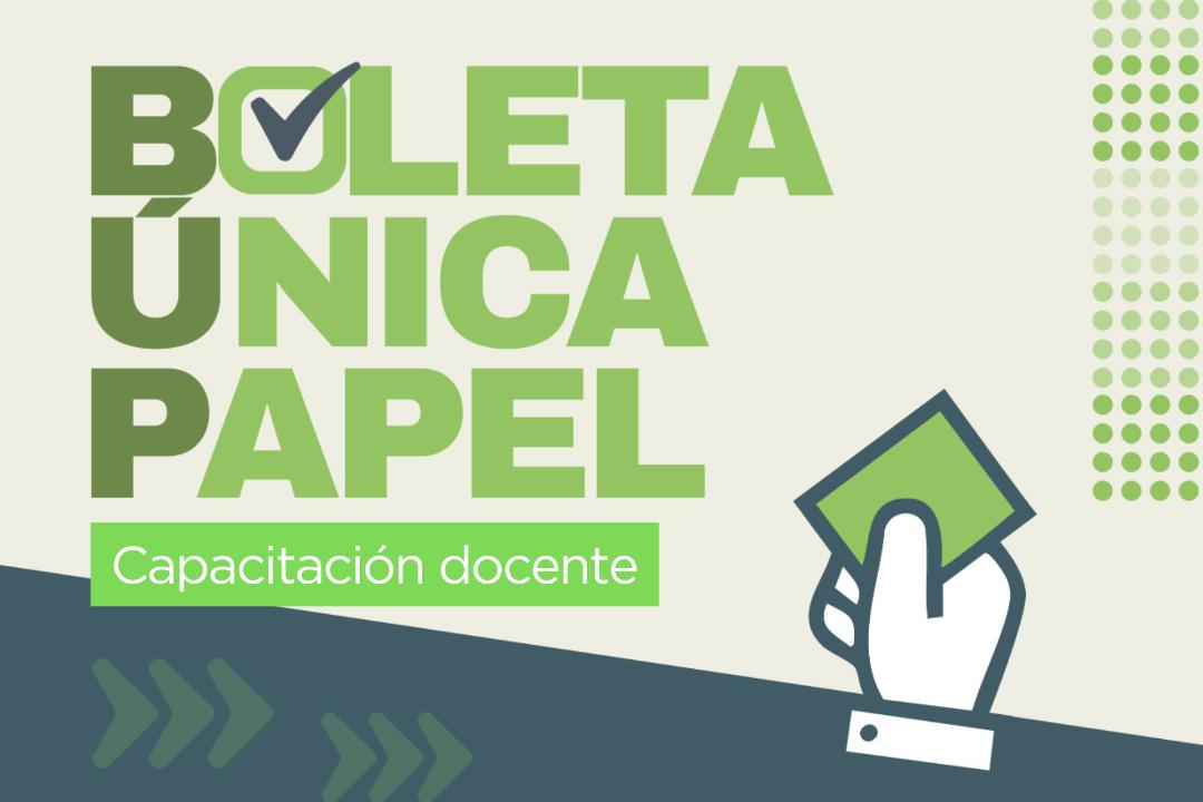  Se abre la inscripción a la capacitación docente en boleta única de papel