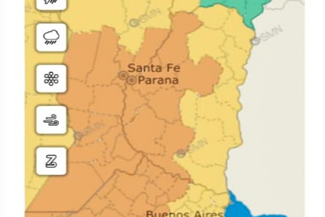  Renovaron alerta por lluvia y tormentas para este viernes
