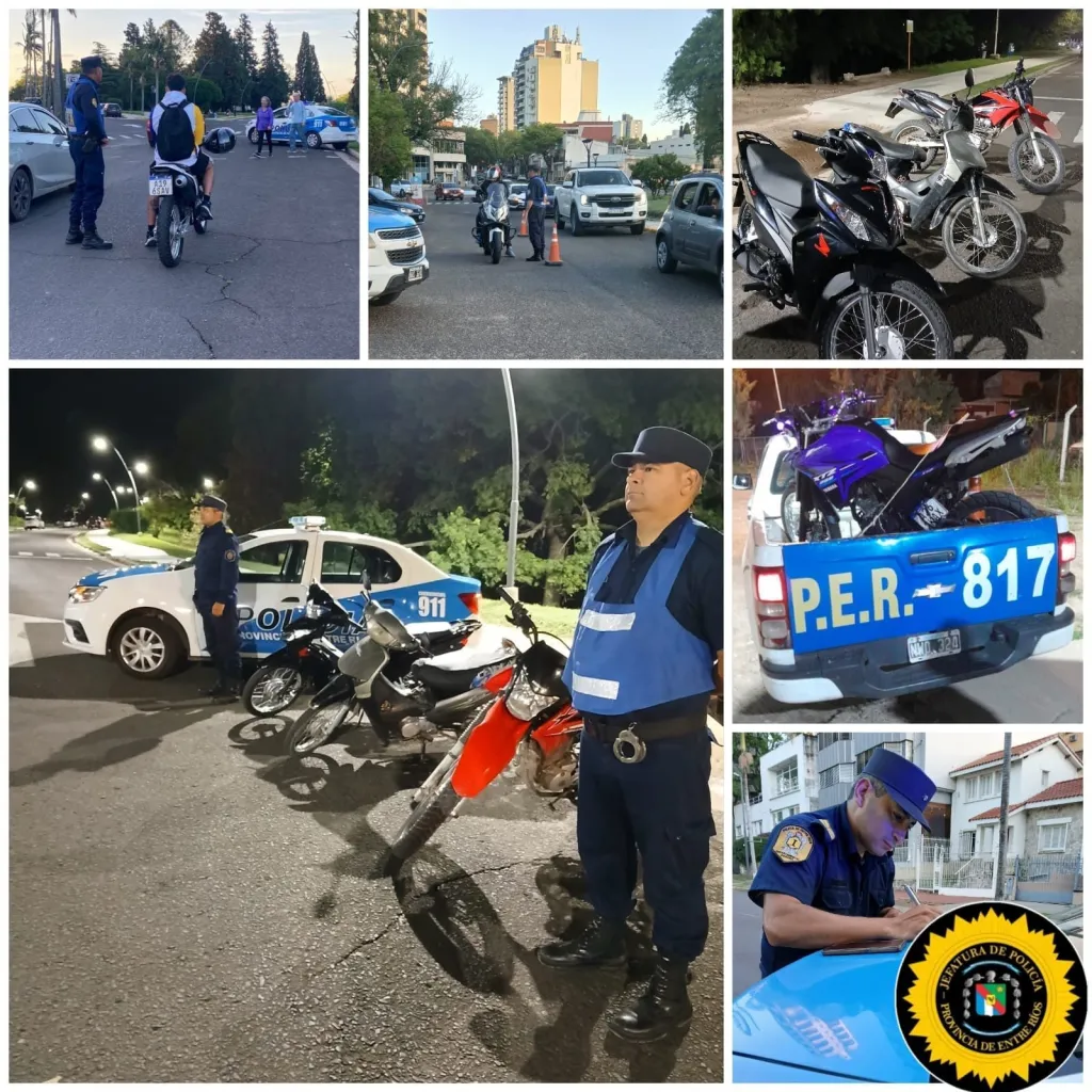  La Policía retuvo más de 100 motos en Paraná por infracciones y falta de documentación