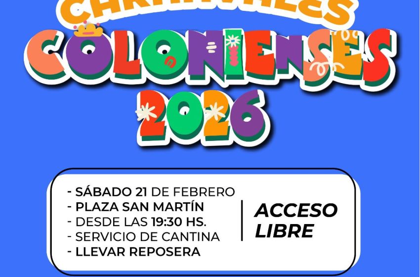  Colonia Avellaneda: Celebrá los carnavales en Plaza Activa