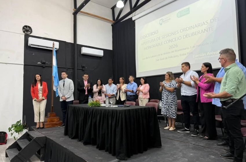  San José de Feliciano: Se realizó la apertura Legislativa del HCD del presente año