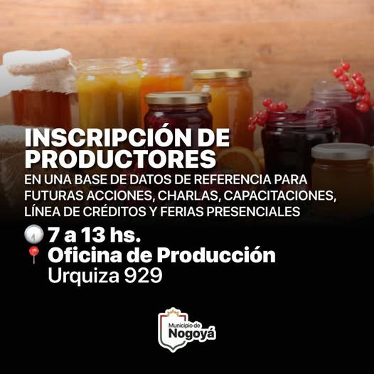  Nogoyá: Registro de Productores