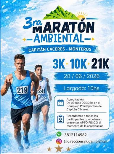  Declaran de interés legislativo el tradicional maratón de Villa Clara
