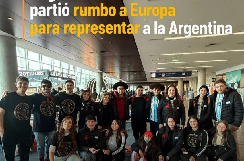  Pago Montielero partió rumbo a Europa para representar a la Argentina