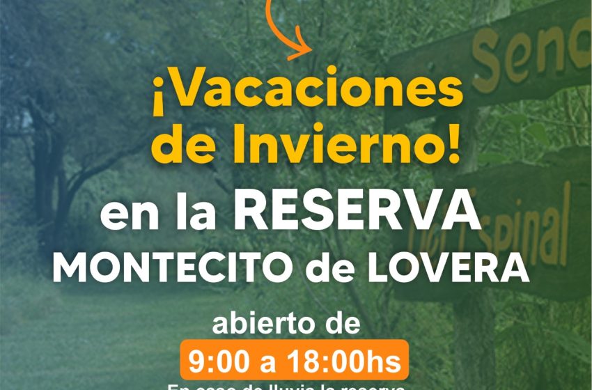 Cerrito: Estas vacaciones de invierno, conectate con la naturaleza