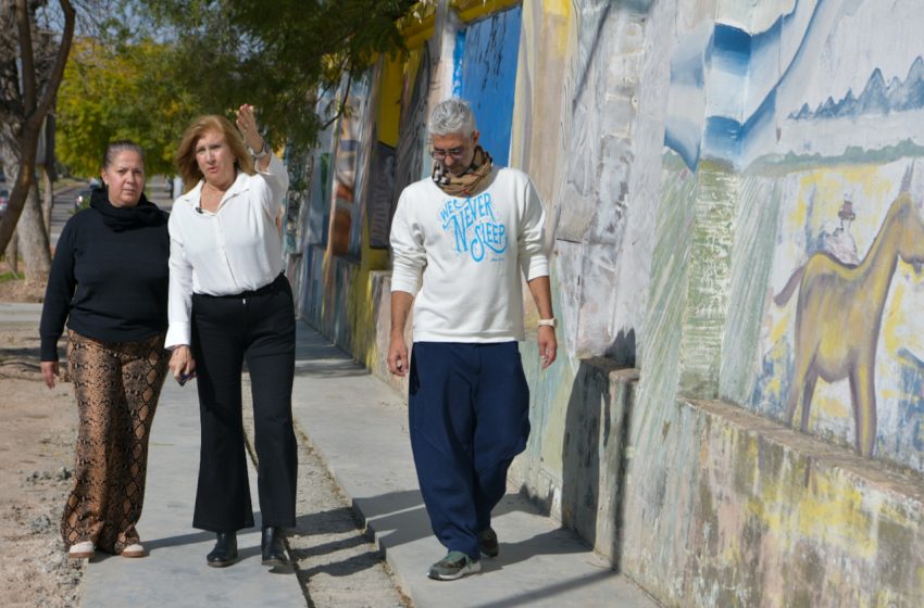  La intendenta Romero recorrió los avances del futuro Paseo Cultural que transformará el corredor de calle Racedo
