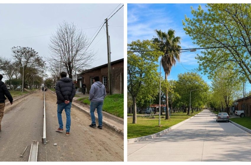  Avanzan las obras de hormigonado en Boulevard Alberdi