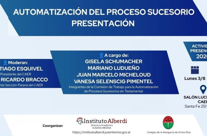 Presentación: Automatización del Proceso Sucesorio