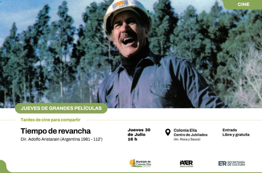 Comienza Jueves de Grandes Películas, un ciclo que acercará el cine a las comunidades entrerrianas