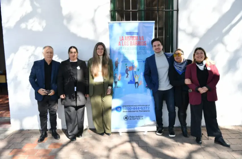 Justicia va a los Barrios acercó servicios y orientación judicial en Paraná
