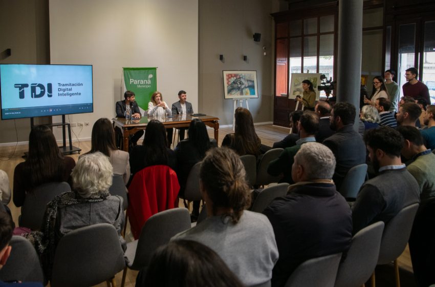 Se presentó la Tramitación Digital Inteligente (TDI) en el ámbito de la Municipalidad de Paraná