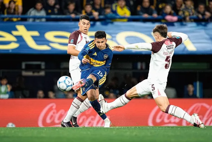  Boca le ganó a Lanús con un gol agónico de Belmonte en el descuento