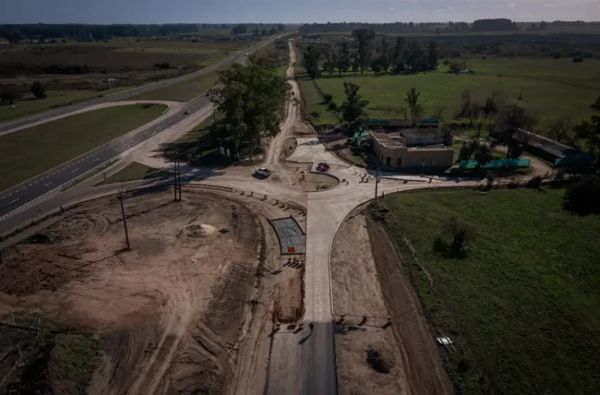  El nuevo acceso norte a Concepción del Uruguay alcanzó más del 58% de avance