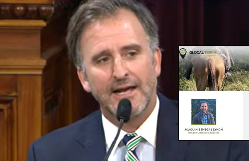  Revelan que el paceño Benegas Lynch tiene una empresa que gestiona ventas de tierras a extranjeros