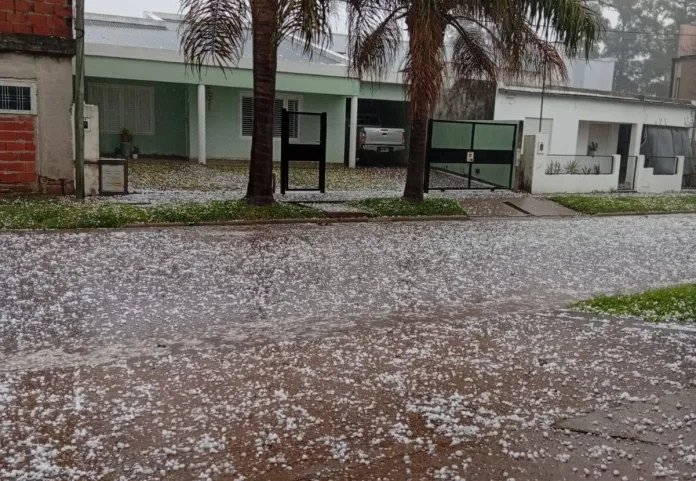  Intensa granizada afectó a distintas zonas de Entre Ríos este jueves