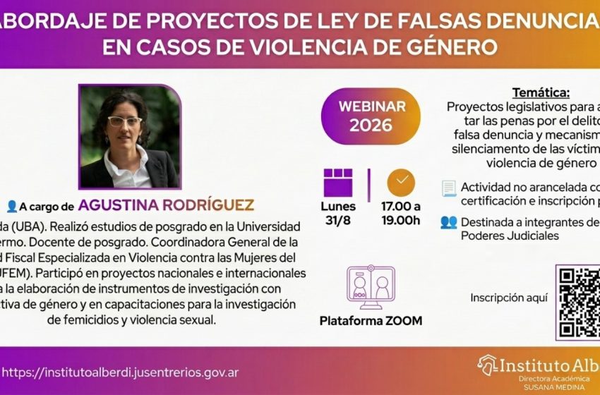  Abordaje de Proyectos de Ley de falsas denuncias en casos de violencia de Género