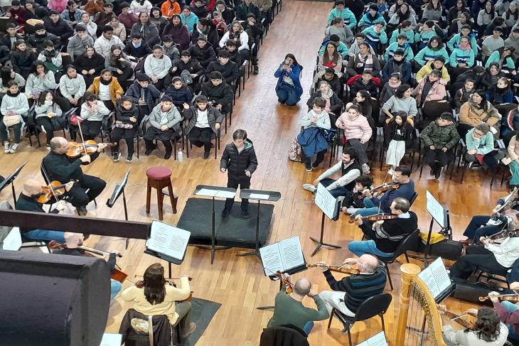 Más de 1500 gurises de escuelas entrerrianas participaron esta semana de los conciertos didácticos de la Sinfónica provincial