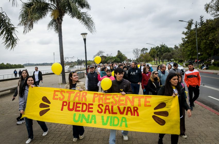  Caminata por la vida: Los vecinos se sumaron para generar conciencia sobre la prevención del suicidio
