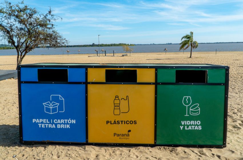 Paraná suma ecopuntos para facilitar la separación de residuos en espacios públicos