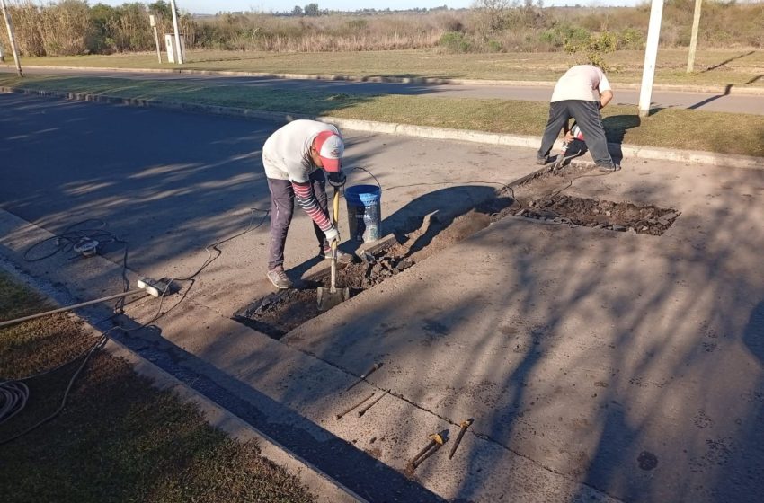  Pueblo Liebig: Reparación y puesta en valor de reductores de velocidad