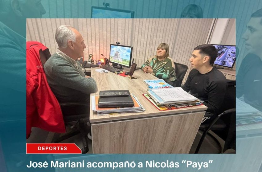 José Mariani acompañó a Nicolás “Paya” Pagliaruzza antes de su debut profesional