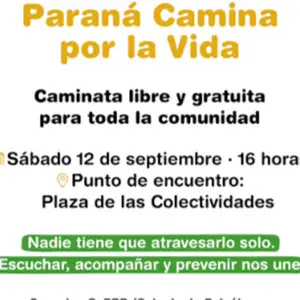  “Paraná Camina por la Vida” suma el respaldo de la Cámara de Diputados
