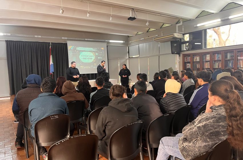  Cerrito: Comenzó el ciclo de charlas sobre prevención de adicciones