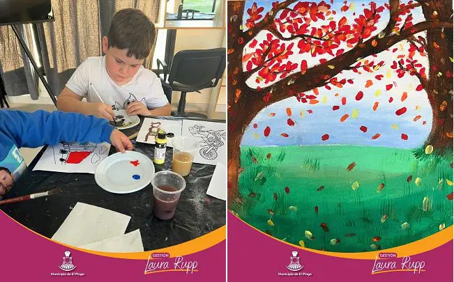 El Pingo:  Excelentes trabajos realizados en el Taller de Pintura