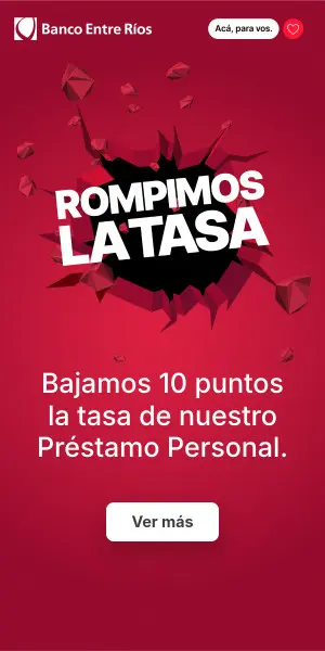Banner del Banco de Entre Ríos - Rompimos La Tasa
